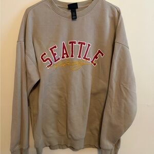 Seattle Varsity Tan Sweater